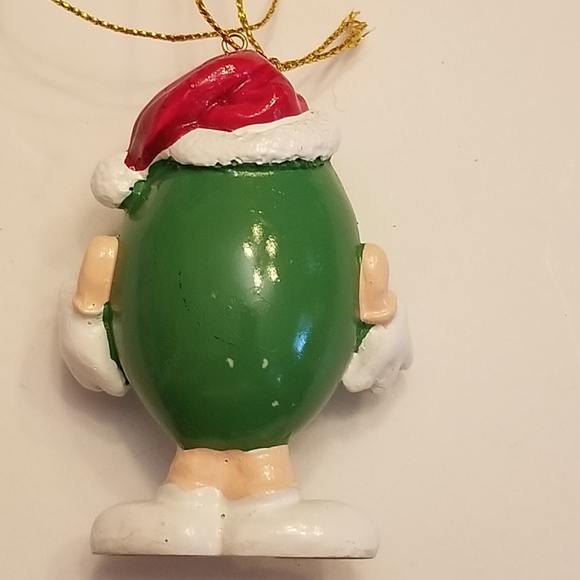 VGUC VTG Green Peanut M&M Christmas Ornament - Picture 2 of 2